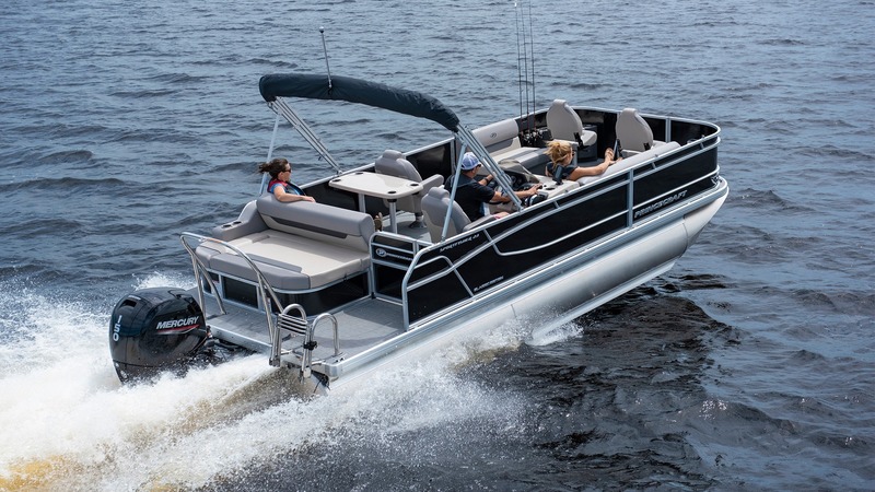 Princecraft Boats  2023 Sportfisher 23-2S-RL Sport Configuration Black Pontoon Boat Photo